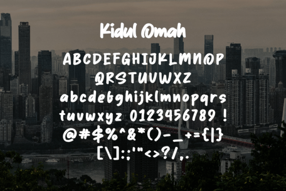 Kidul Omah Font PNG with transparent background - Preview 1