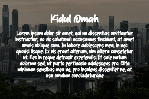 Kidul Omah Font PNG with transparent background - Preview 2