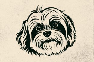 Lhasa Apso Dog Svg Files Graphic by uzzalroyy9706 · Creative Fabrica