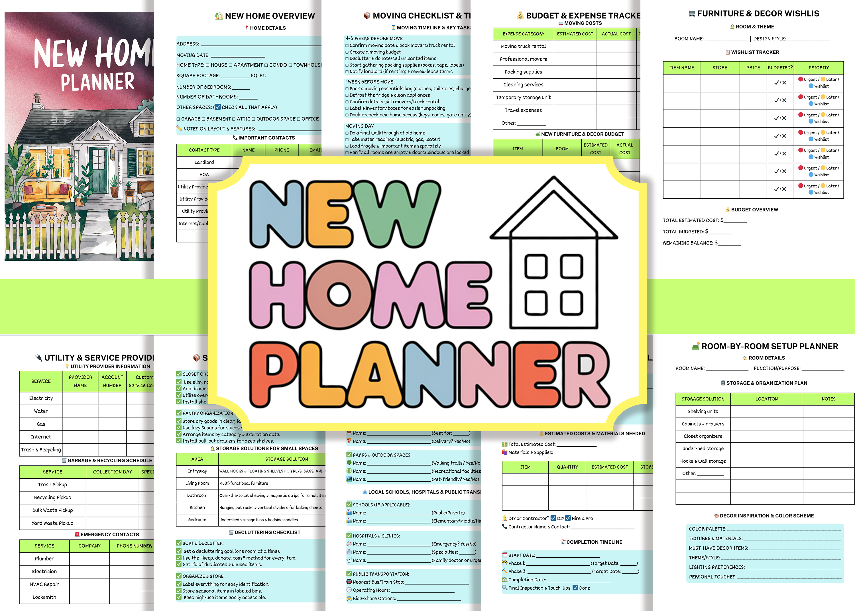 New Home Planner - Canva Template