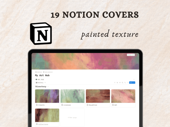 Painted Texture Notion Covers
