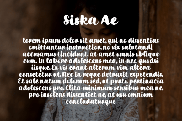 Siska Ae Font PNG with transparent background - Preview 2