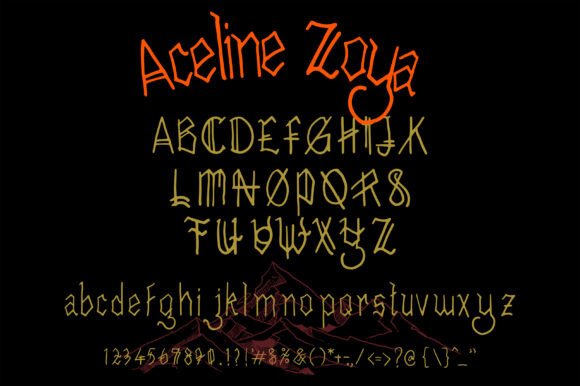 Aceline Zoya Font - Preview 1