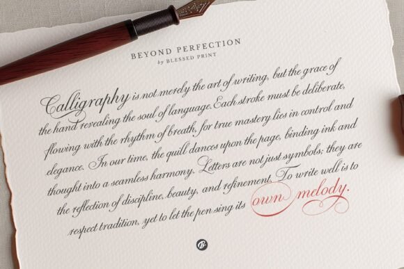 Beyond Perfection Font - Preview 2