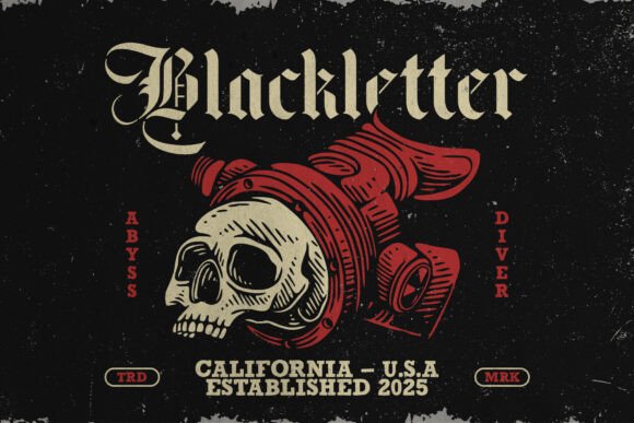 Black Face Font - Preview 1