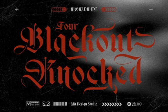 Black Nice Font - Preview 4