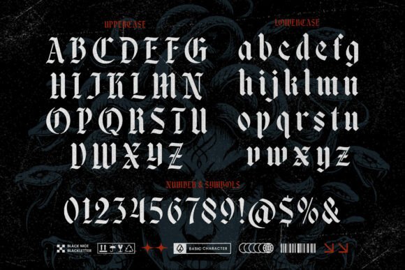 Black Nice Font - Preview 5