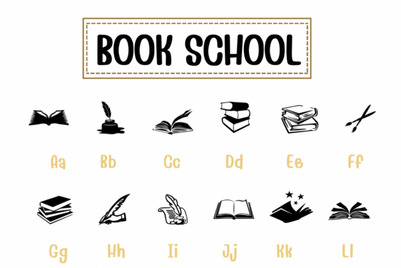 Book School Font - Preview 1