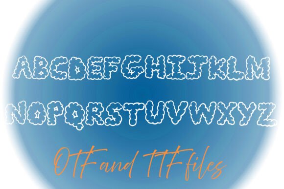 Clouds Font - Preview 2