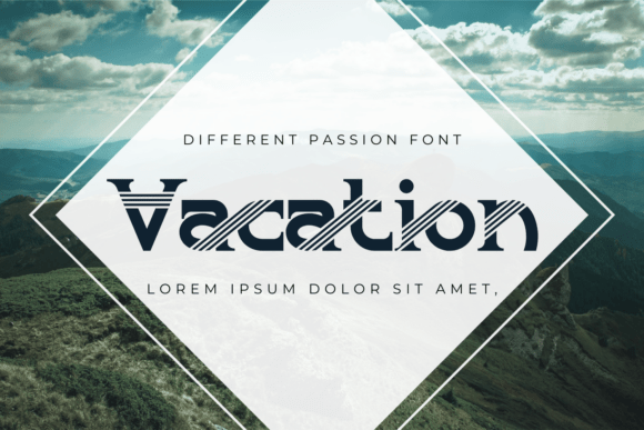 Different Passion Font font preview - 1