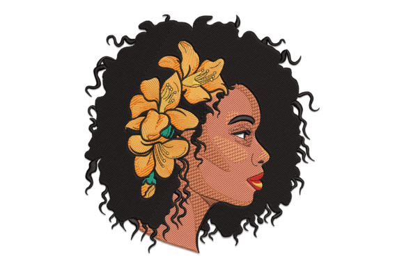 Floral Afro Girl