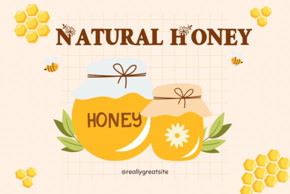 Flower and Bee Font - Preview 3