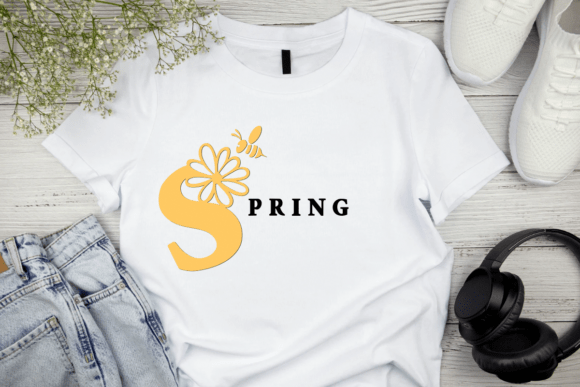 Flower and Bee Font - Preview 6