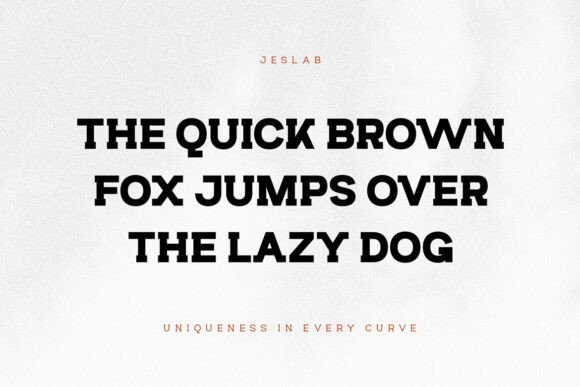 Jeslab Font - Preview 1