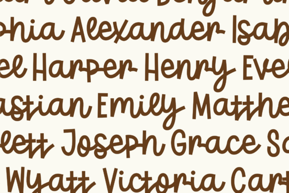 Lemon Garden Font PNG with transparent background - Preview 5