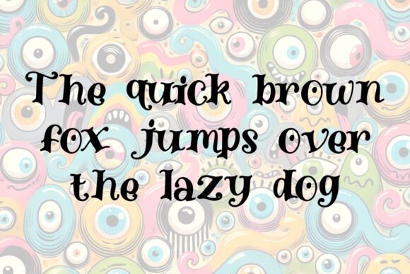 Oogly Boogly Font PNG with transparent background - Preview 2