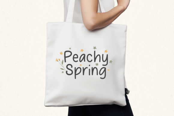 Peachy Spring Font font preview - 4
