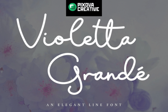 Serenity Clarke X Violetta Grande Duo Font PNG with transparent background - Preview 2