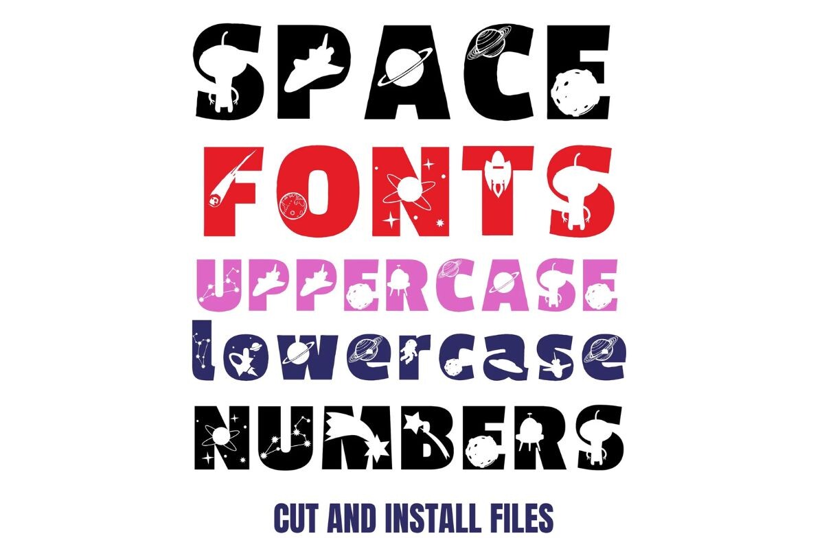 Space preview, clean cosmic sans