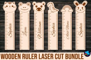 Wooden Ruler Laser Cut Bundle · Creative Fabrica
