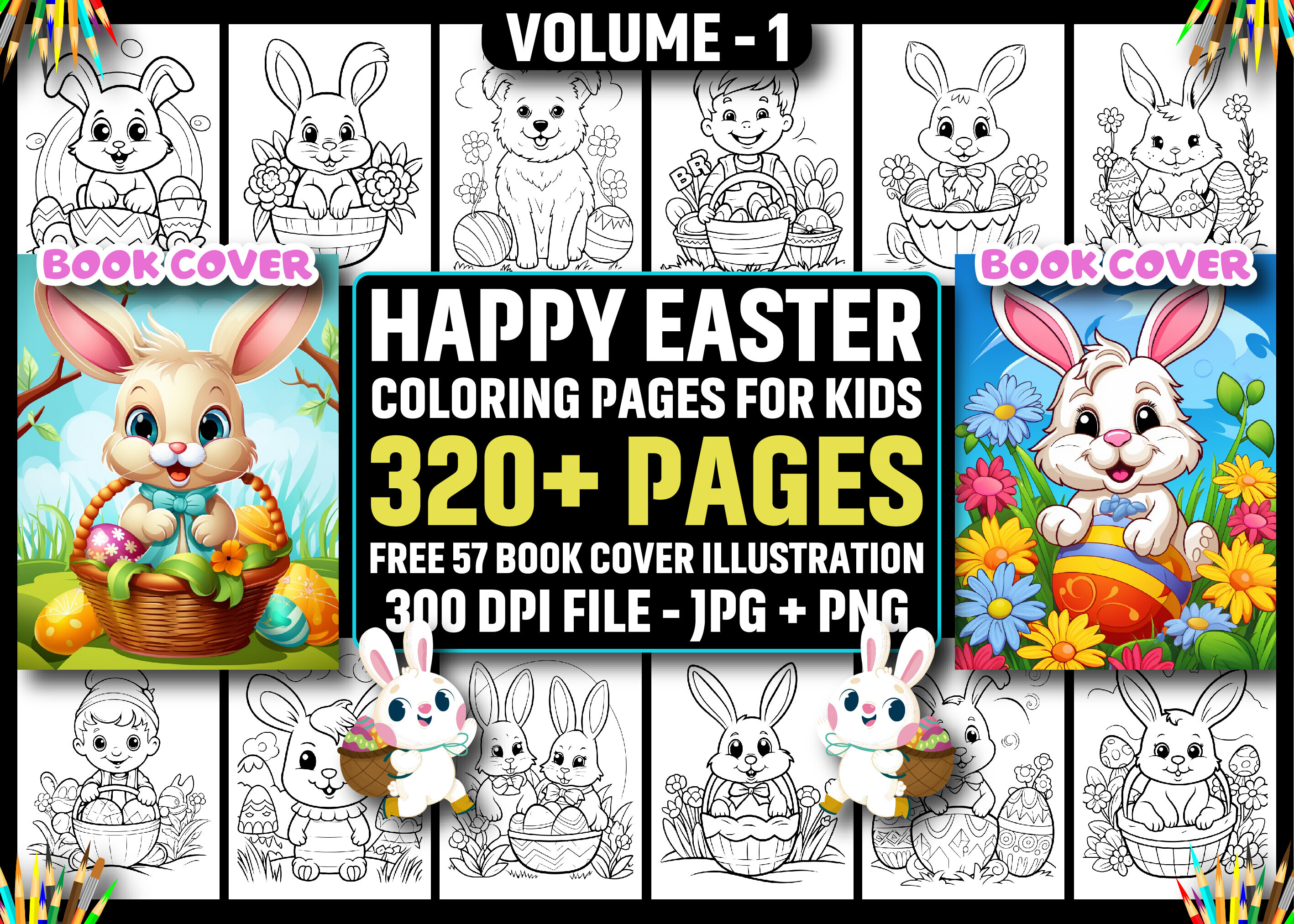 320 Happy Easter Coloring Pages for Kids