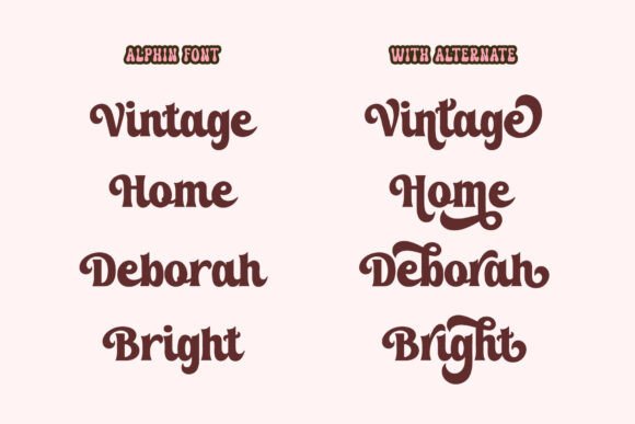 Alphin Font - Preview 1