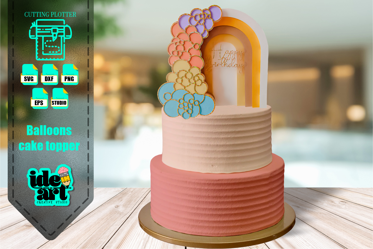 Balloons Cake Topper