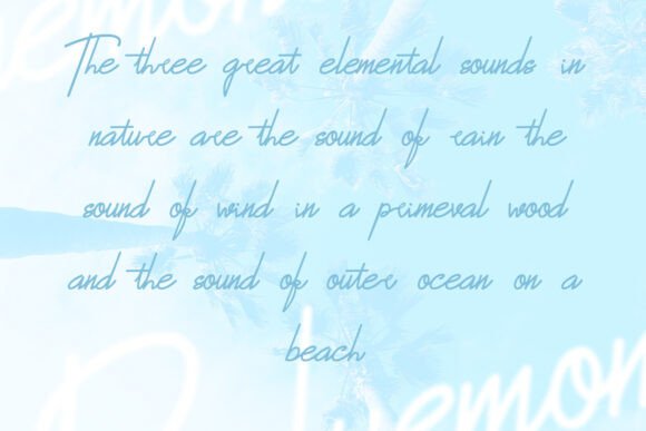 Bluemono Font - Preview 4