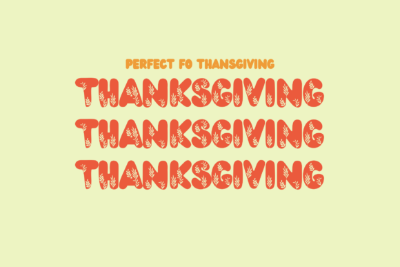 Bubble Thanksgiving Font - Preview 1