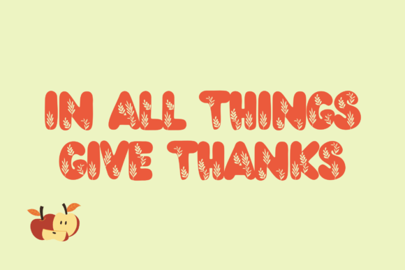 Bubble Thanksgiving Font - Preview 2