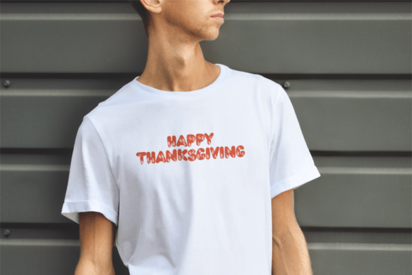 Bubble Thanksgiving Font - Preview 4
