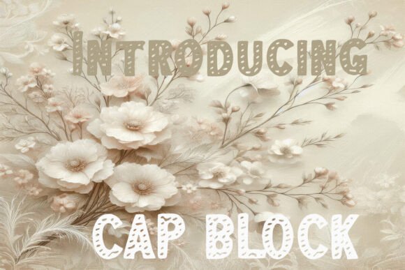 Cap Block Font - Preview 1