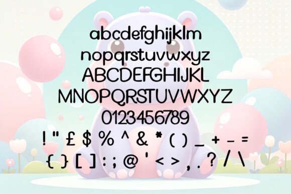 Cheeky Hippo Font - Preview 1