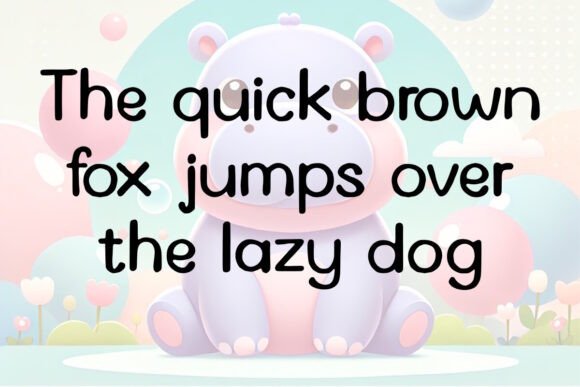 Cheeky Hippo Font - Preview 2
