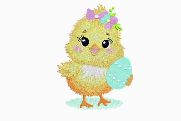 Chick Embroidery Design