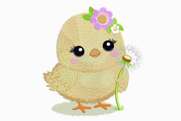 Chick Embroidery Design
