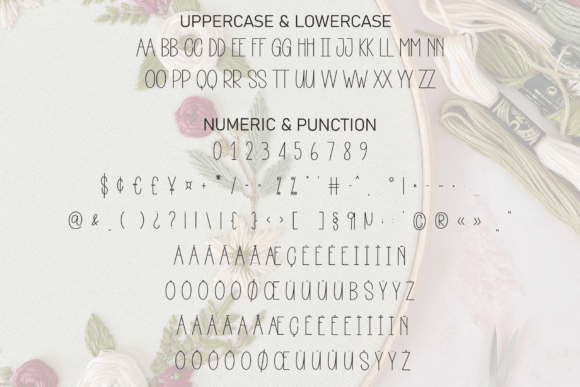 Embroidery Font - Preview 6