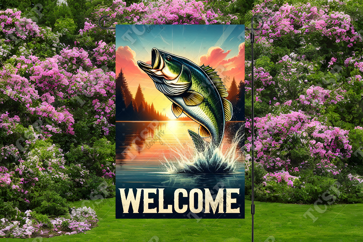Welcome Tooffish Fish Welcome Garden Flag Graphic by TCSP Designs · Creative Fabrica