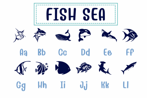 Fish Sea Font - Preview 1