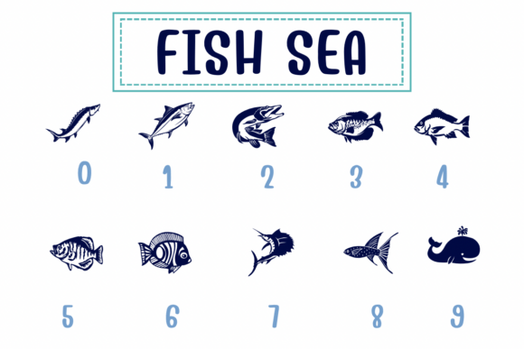 Fish Sea Font - Preview 3