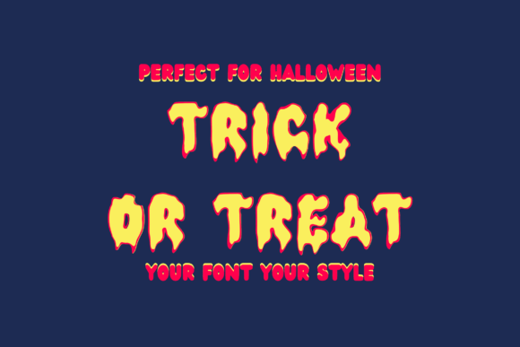 Halloween Melt Font - Preview 1