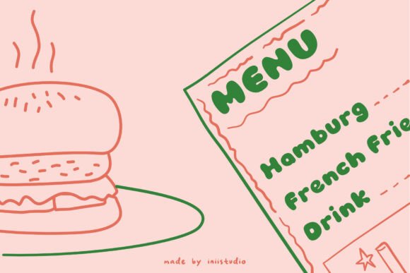 Hamburg Font PNG with transparent background - Preview 3