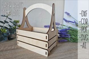 Laser Cut Gift Basket SVG, Easter · Creative Fabrica