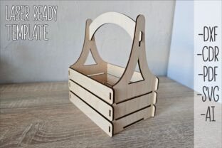 Laser Cut Gift Basket SVG, Easter · Creative Fabrica