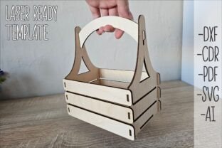 Laser Cut Gift Basket SVG, Easter · Creative Fabrica