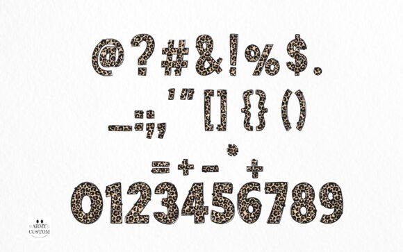 Leopard Army Font font preview - 3