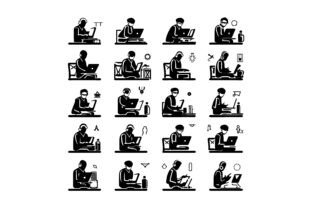 Programmer Silhouette, Coding Work Graphic by fijulanam468 · Creative ...