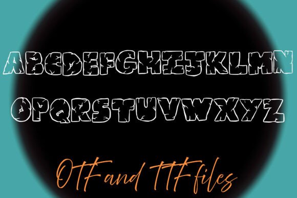 Rockface Font PNG with transparent background - Preview 2