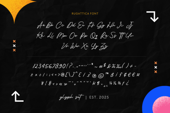 Rugattica Font PNG with transparent background - Preview 3