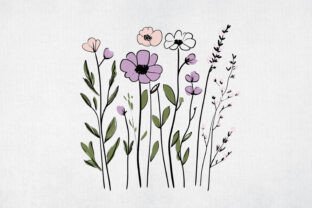 Watercolor Wild Flower Clipart Graphic by Midul Academy · Creative Fabrica